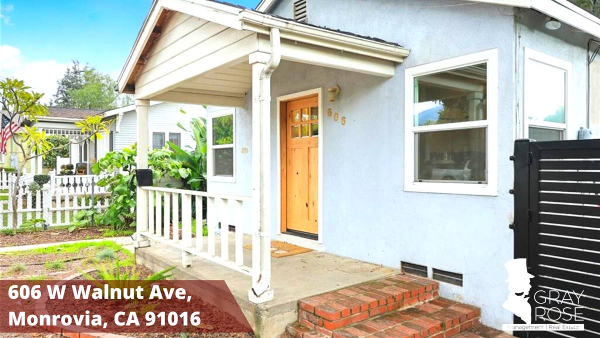 House for rent at 606 W Walnut Ave, Monrovia, CA 91016