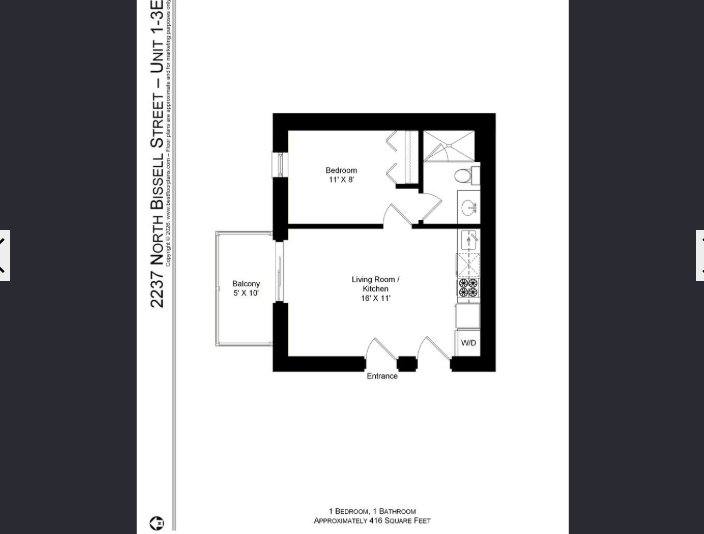 Apartment for rent at 2233 N Bissell St #3, Chicago, IL 60614