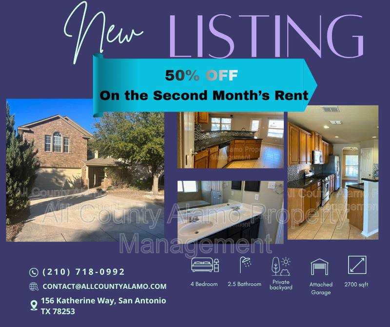 House for rent at 156 Katherine Way, San Antonio, TX 78253