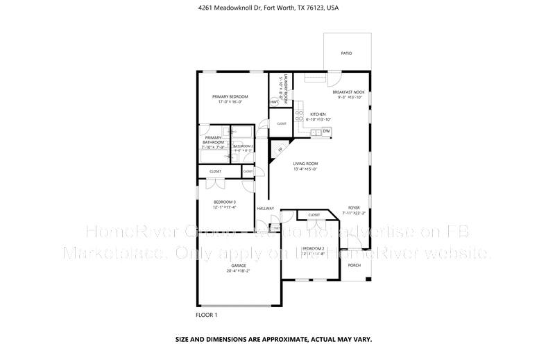 House for rent at 4261 Meadowknoll Dr, Fort Worth, TX 76123