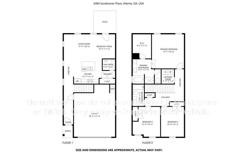 Townhouse for rent at 6384 Sundowner Place SW, Atlanta, GA 30331