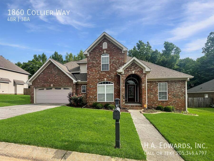 House for rent at 1860 Collier Way, Tuscaloosa, AL 35405