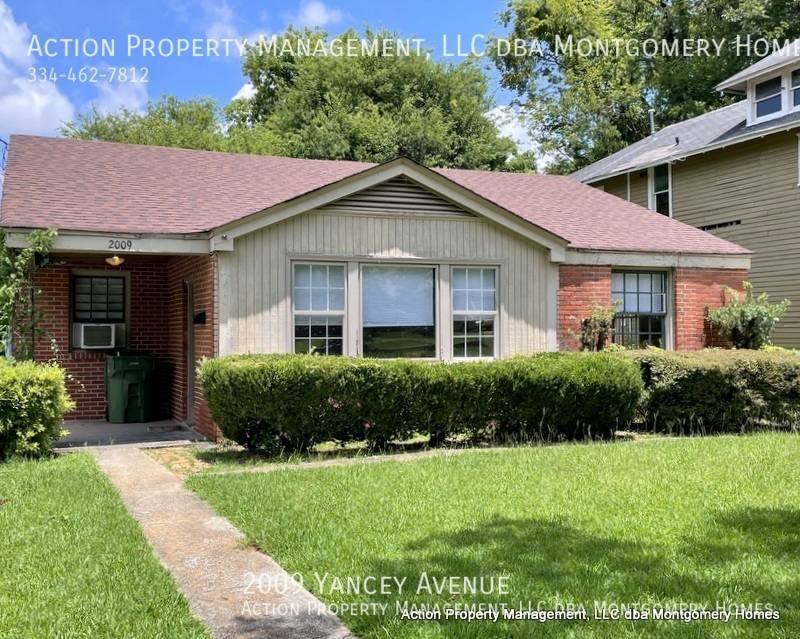 House for rent at 2009 Yancey Ave, Montgomery, AL 36107