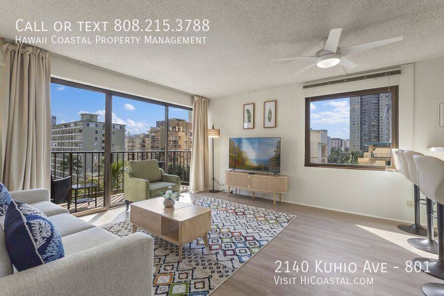 Condo for rent at 2140 Kuhio Ave #801, Honolulu, HI 96815