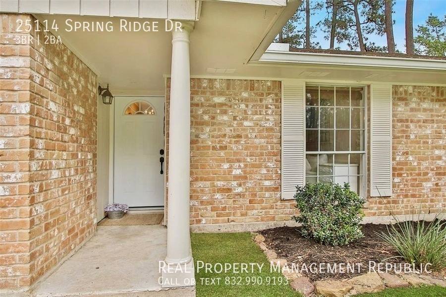 House for rent at 25114 Spring Ridge Dr, Spring, TX 77386