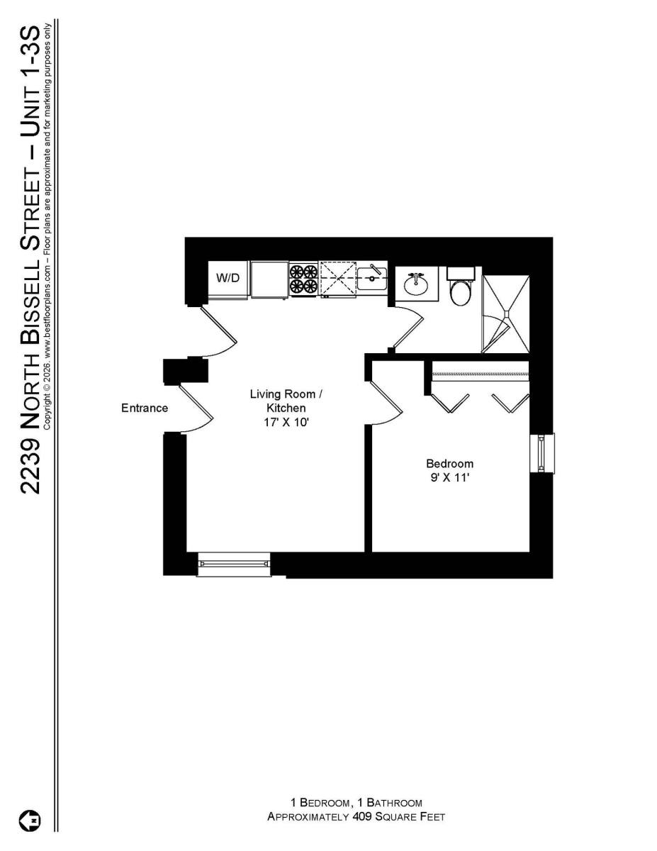 Apartment for rent at 2237 N Bissell St #2239-1S Fp, Chicago, IL 60614