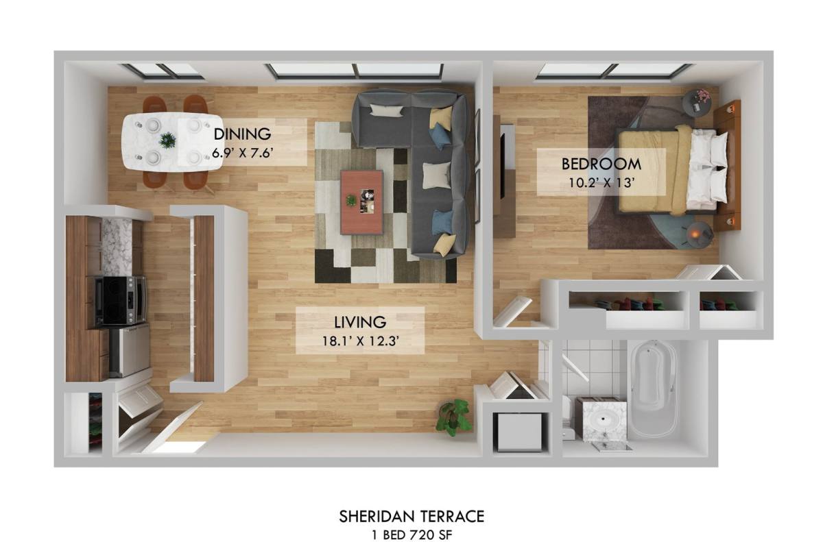 Apartment for rent at 6725 N Sheridan Rd #311, Chicago, IL 60626