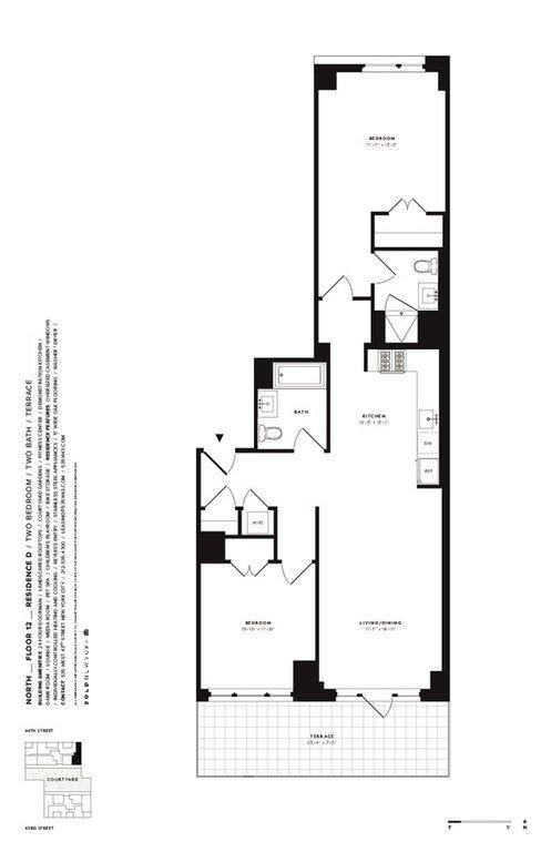 Apartment for rent at 535 W 43rd St, New York, NY 10036