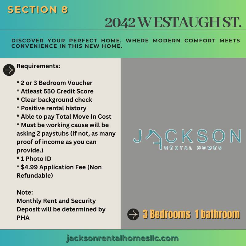 Apartment for rent at 2042 W Estaugh St, Philadelphia, PA 19140