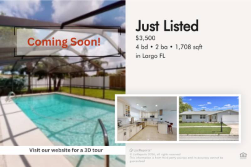House for rent at 2558 E Rosery Rd, Largo, FL 33771