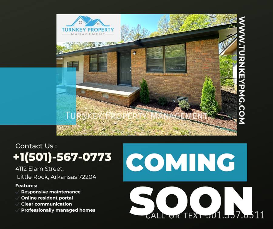House for rent at 4112 Elam St, Little Rock, AR 72204
