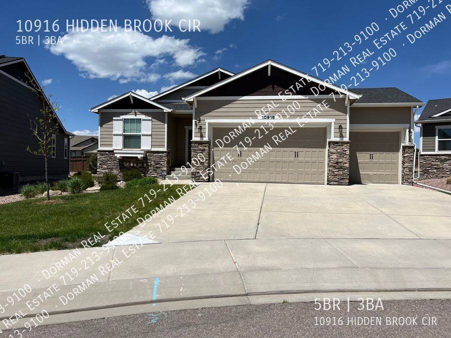 House for rent at 10916 Hidden Brook Circle, Colorado Springs, CO 80908