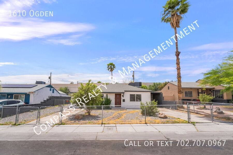 House for rent at 1610 Ogden, Las Vegas, NV 89101