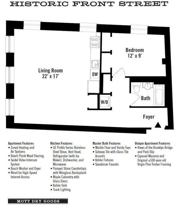 Apartment for rent at 36 Peck Slip #3B, New York, NY 10038