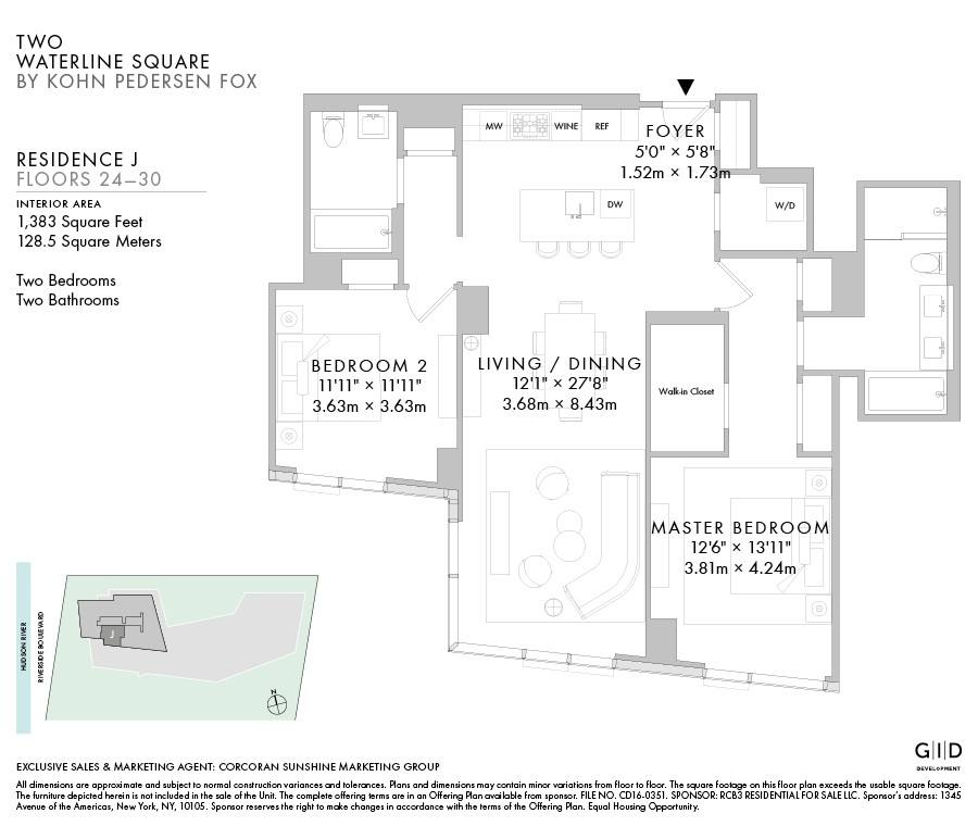 Condo for rent at 30 Riverside Blvd #29J, New York, NY 10069