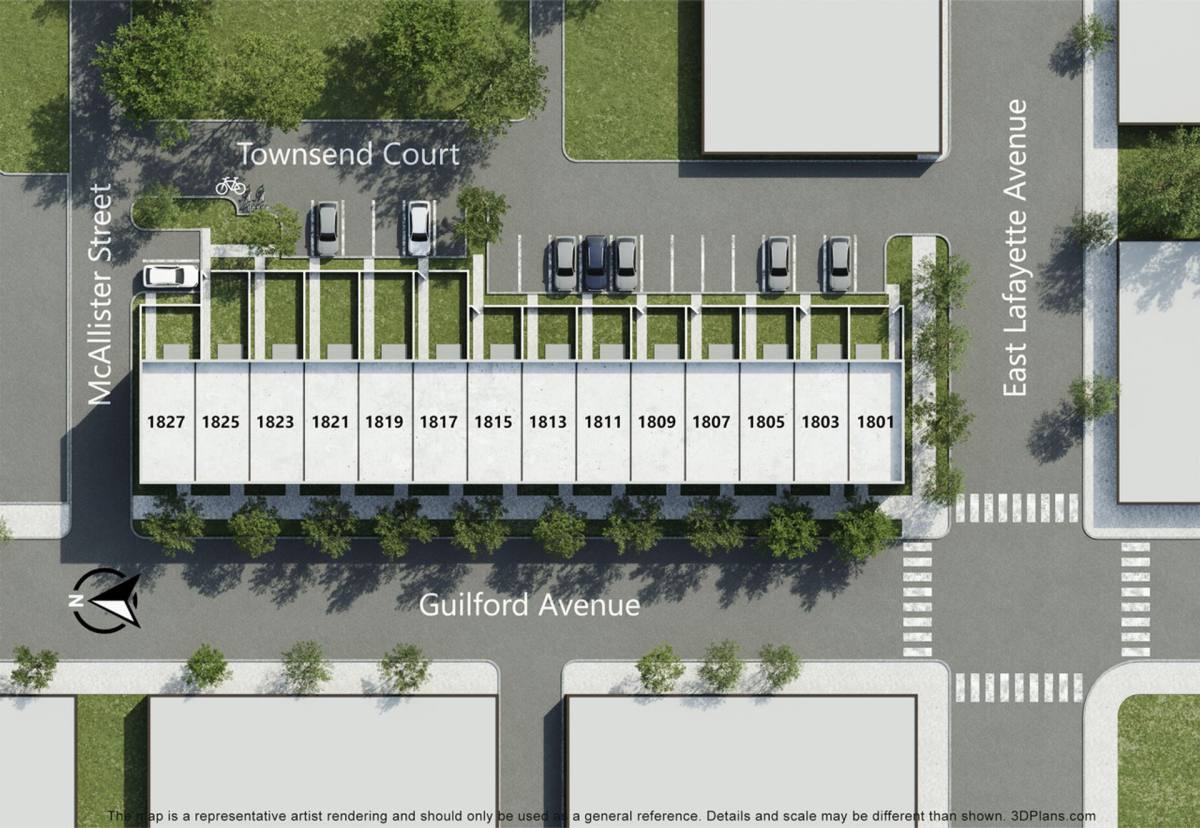 Townhouse for rent at 1801 - 1827 Guilford Ave, Baltimore, MD 21201