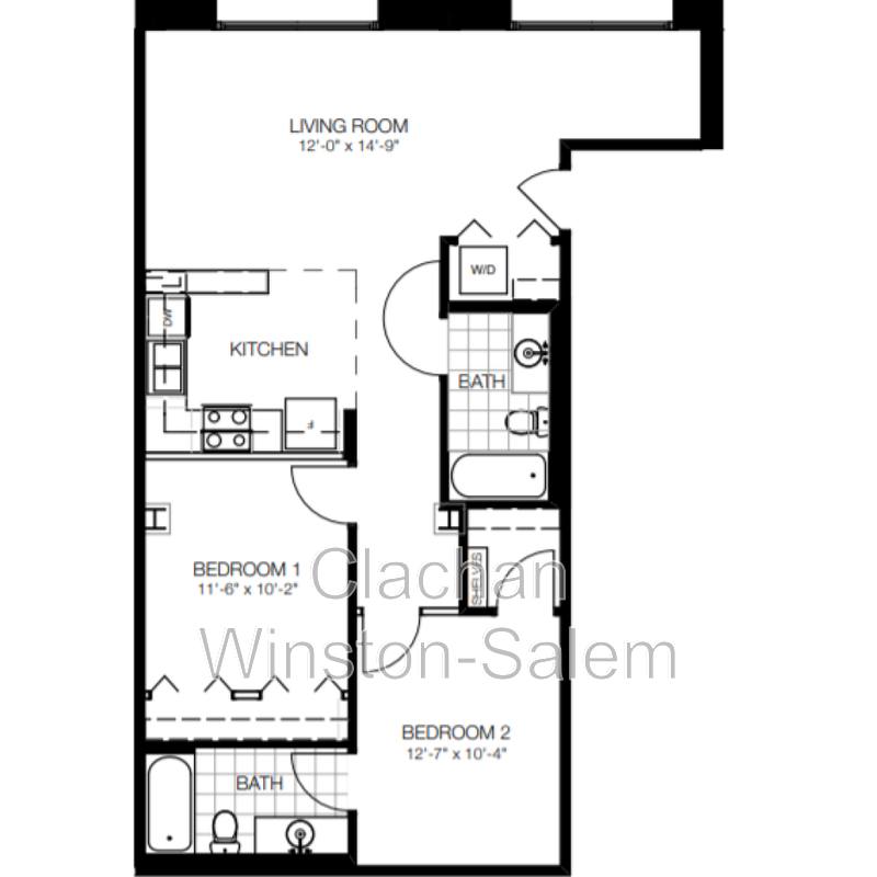 Apartment for rent at 101 E Sixth St #306, Winston Salem, NC 27101