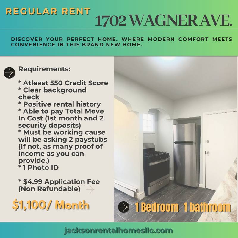 Apartment for rent at 1702 Wagner Ave, Philadelphia, PA 19141