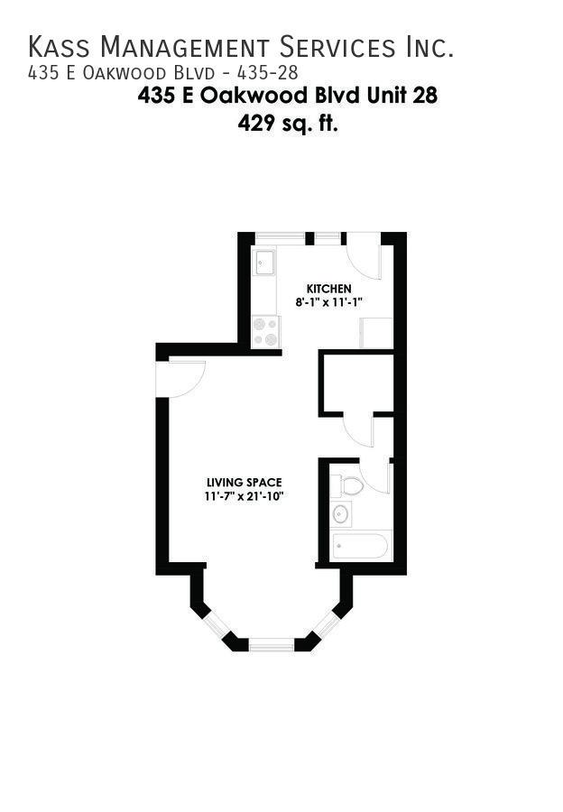 Apartment for rent at 435 E Oakwood Blvd, Chicago, IL 60653