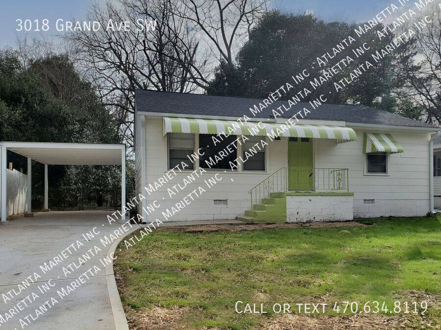 House for rent at 3018 Grand Ave SW, Atlanta, GA 30315