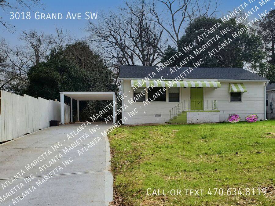 House for rent at 3018 Grand Ave SW, Atlanta, GA 30315