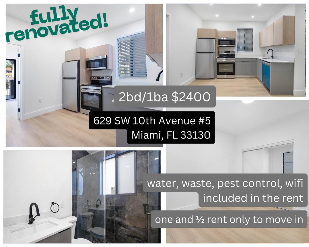 Apartment for rent at 629 SW 10th Ave, Miami, FL 33130