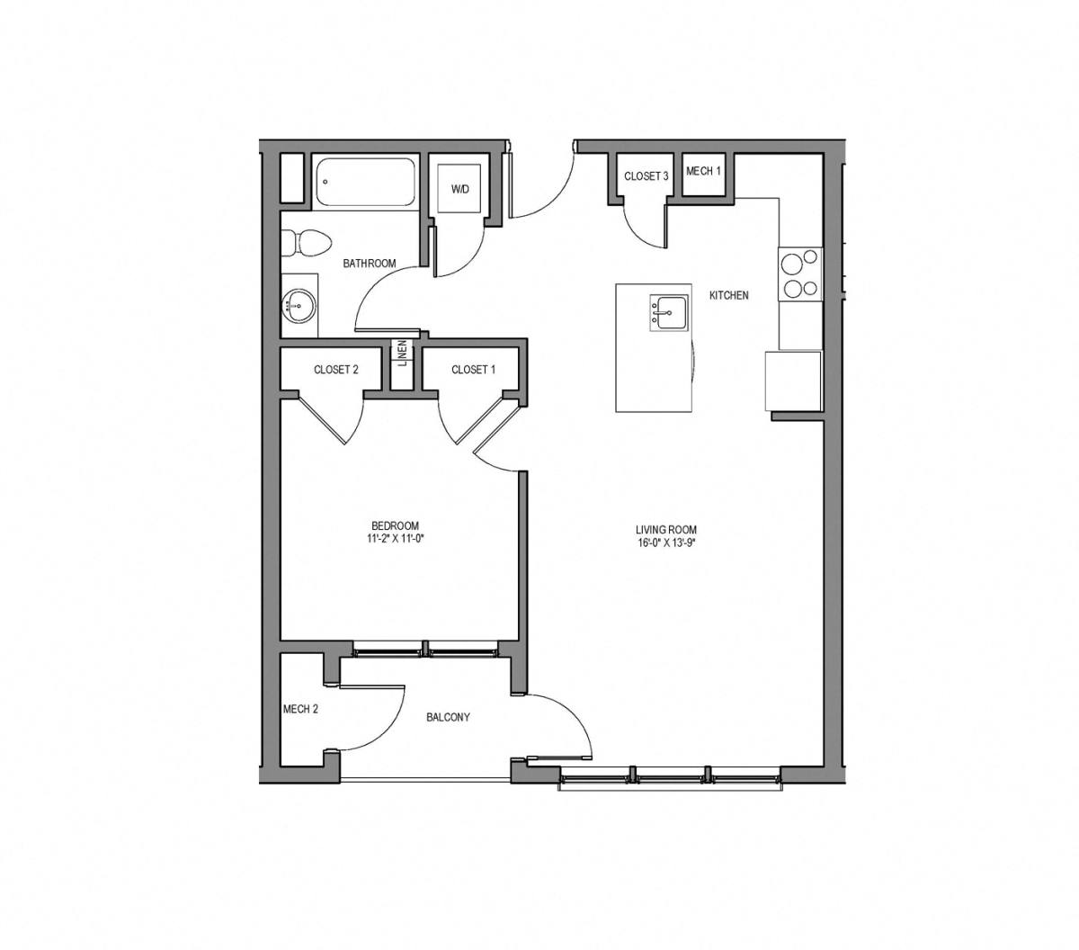 Apartment for rent at 3611 Washington St #2309, Jamaica Plain, MA 02130