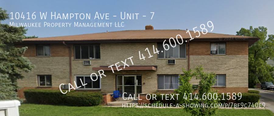 Apartment for rent at 10416 W Hampton Ave #7, Milwaukee, WI 53225