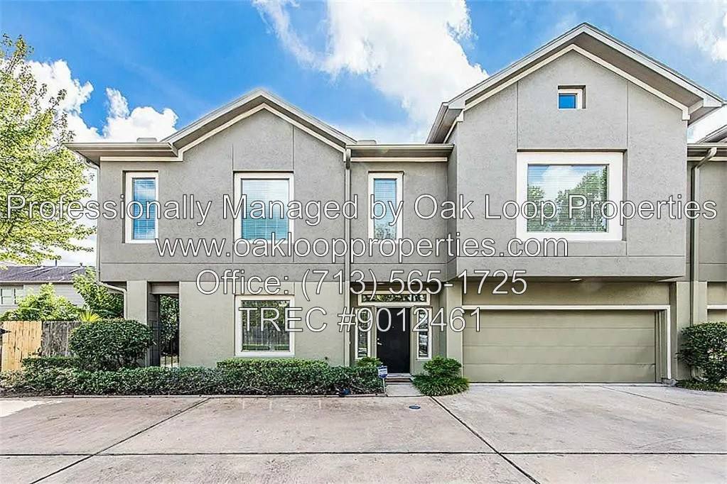 Townhouse for rent at 1132 Patterson St, Houston, TX 77007