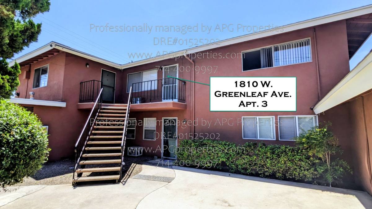 Apartment for rent at 1810 W Greenleaf Ave #3, Anaheim, CA 92801
