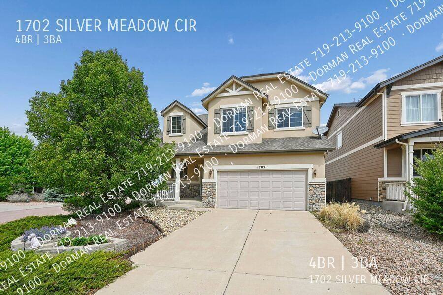 House for rent at 1702 Silver Meadow Circle, Colorado Springs, CO 80951