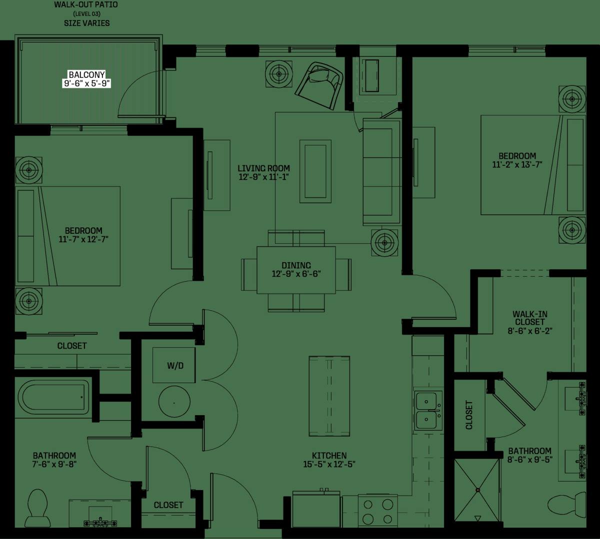 Apartment for rent at 1425 Ellinwood St #711, Des Plaines, IL 60016
