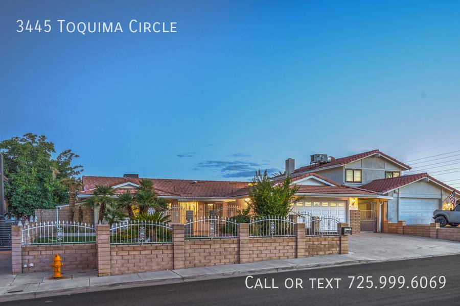 House for rent at 3445 Toquima Circle, Las Vegas, NV 89120