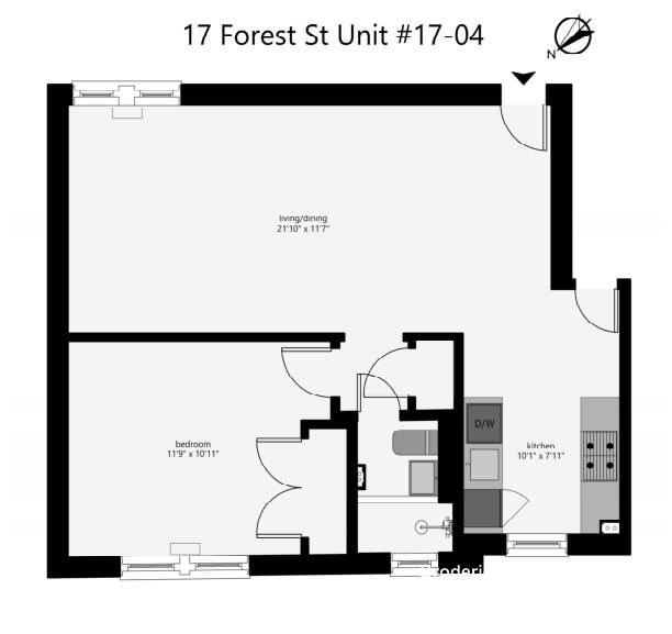 Apartment for rent at 17 Forest St #4, Cambridge, MA 02140
