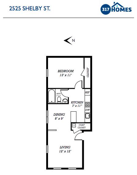 Apartment for rent at 2525 Shelby St #4, Indianapolis, IN 46203