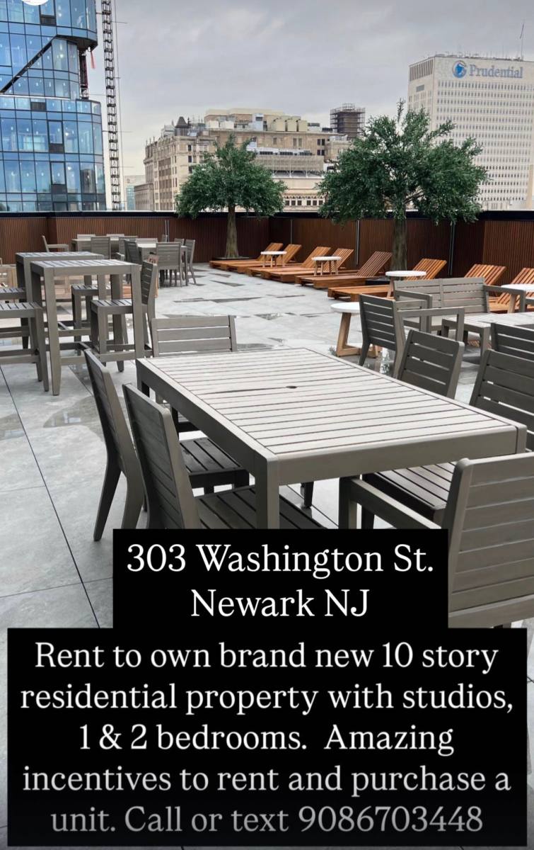 Apartment for rent at 303 Washington Steet, Newark, NJ 07102