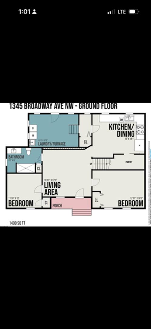 House for rent at 1345 Broadway Ave NW, Grand Rapids, MI 49504