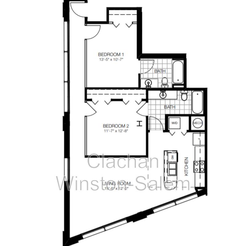 Apartment for rent at 101 E Sixth St #201, Winston Salem, NC 27101
