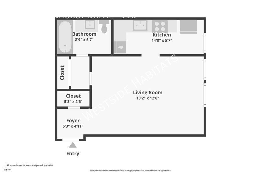 Apartment for rent at 1253 Havenhurst Dr, Los Angeles, CA 90046