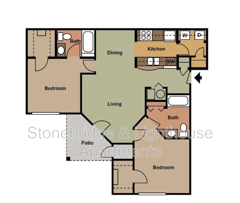 Apartment for rent at 3115 Lighthouse Drive, Bldg 3 W, Jeffersonville, IN 47130