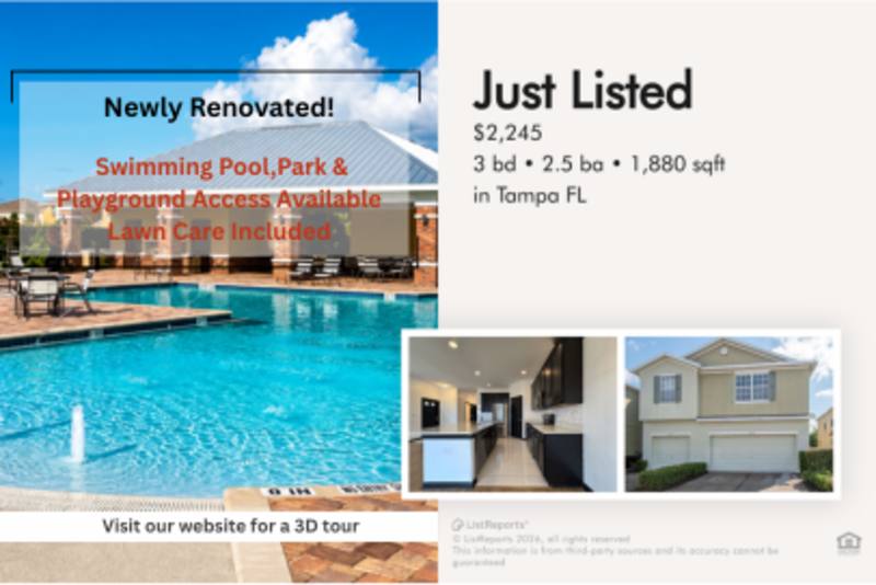 Townhouse for rent at 4978 White Sanderling Court #1, Tampa, FL 33619