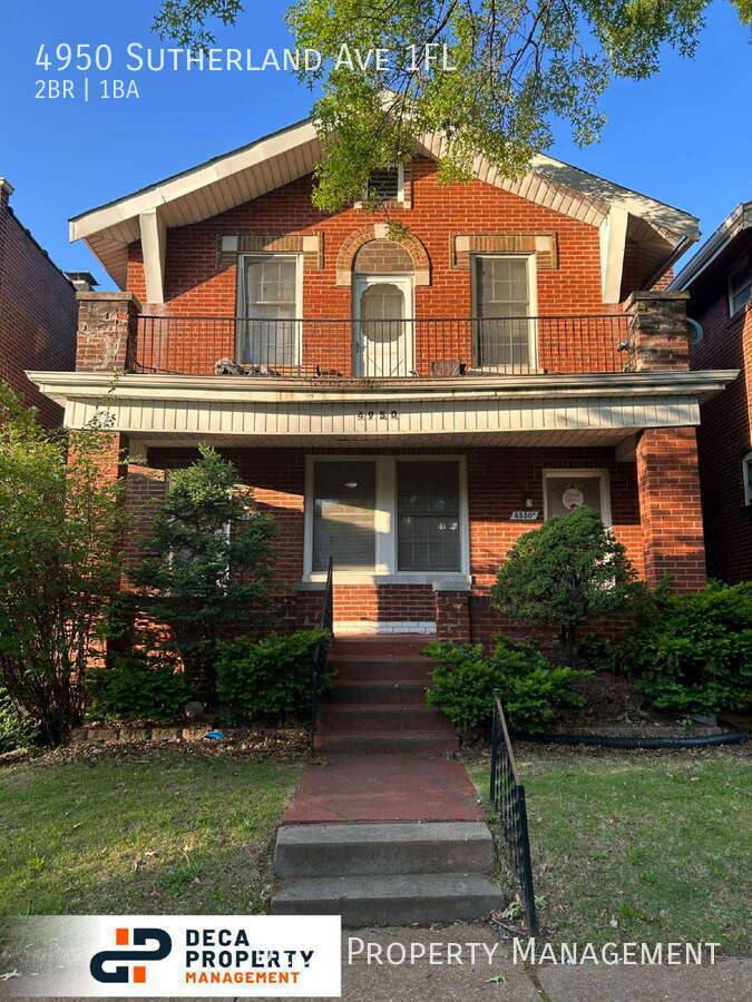 Apartment for rent at 4950 Sutherland Ave #1F, Saint Louis, MO 63109