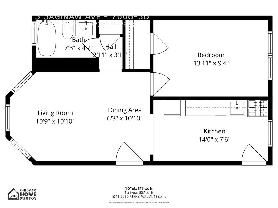 Apartment for rent at 7608 S Saginaw Ave #3B, Chicago, IL 60649