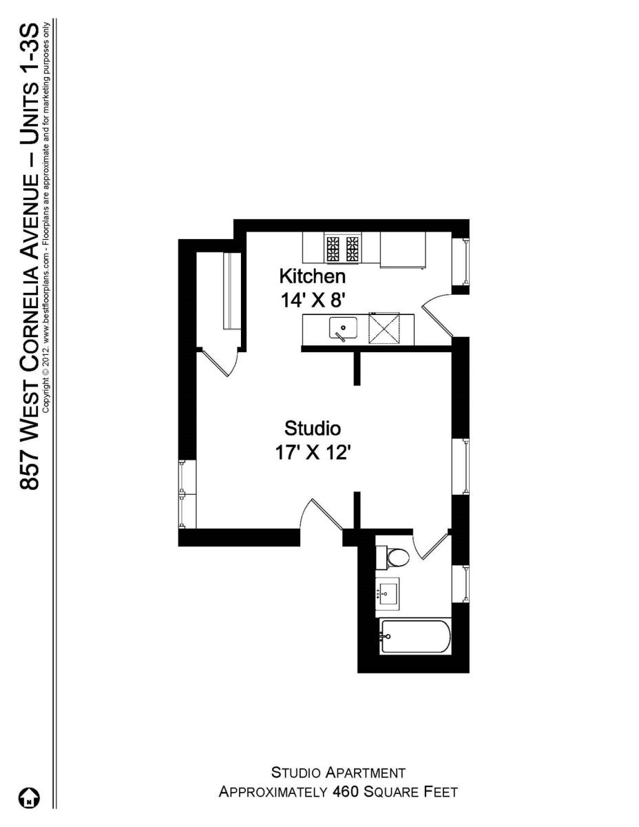 Apartment for rent at 851 W Cornelia Ave #1S, Chicago, IL 60657