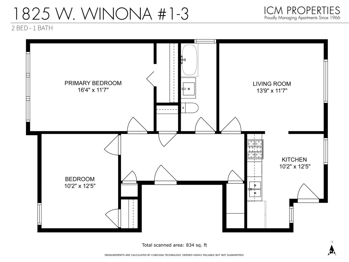 Apartment for rent at 5073 N Wolcott #3, Chicago, IL 60640
