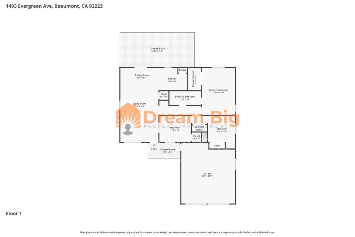 House for rent at 1493 Evergreen Ave, Beaumont, CA 92223