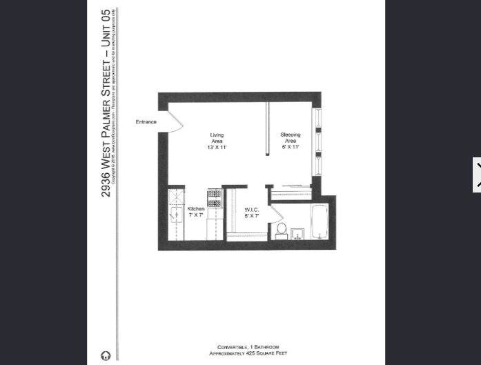 Apartment for rent at 2936 W Palmer St #2, Chicago, IL 60647