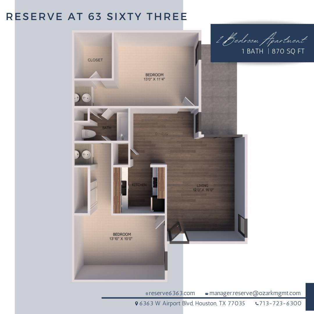 Apartment for rent at 6363 W Airport Blvd, Houston, TX 77035