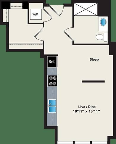 Apartment for rent at 504 N Green St, Chicago, IL 60642