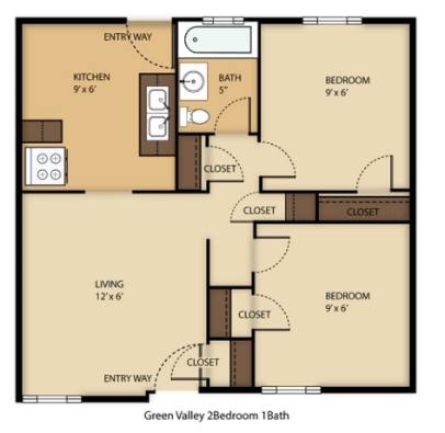 Apartment for rent at 510 E Pittsburgh McKeesport Blvd #1, North Versailles, PA 15137